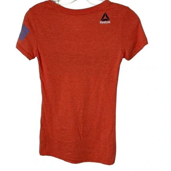 REEBOK women XS,SM CrossFit graphic crew Fef red tee shirt AJ1776. - Picture 2 of 11